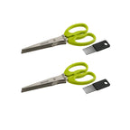 Set de 2 ciseaux pour herbes aromatiques en plastique et inox Fackelmann Basic