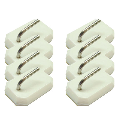 Crochets décoratifs pour rideaux lot de 2 en acier et caoutchouc dimensions 2,5 x 1 x 1,5 cm Fackelmann Tecno