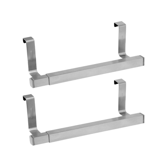 Ensemble de 2 porte-serviettes et torchons extensible inox Fackelmann Tecno