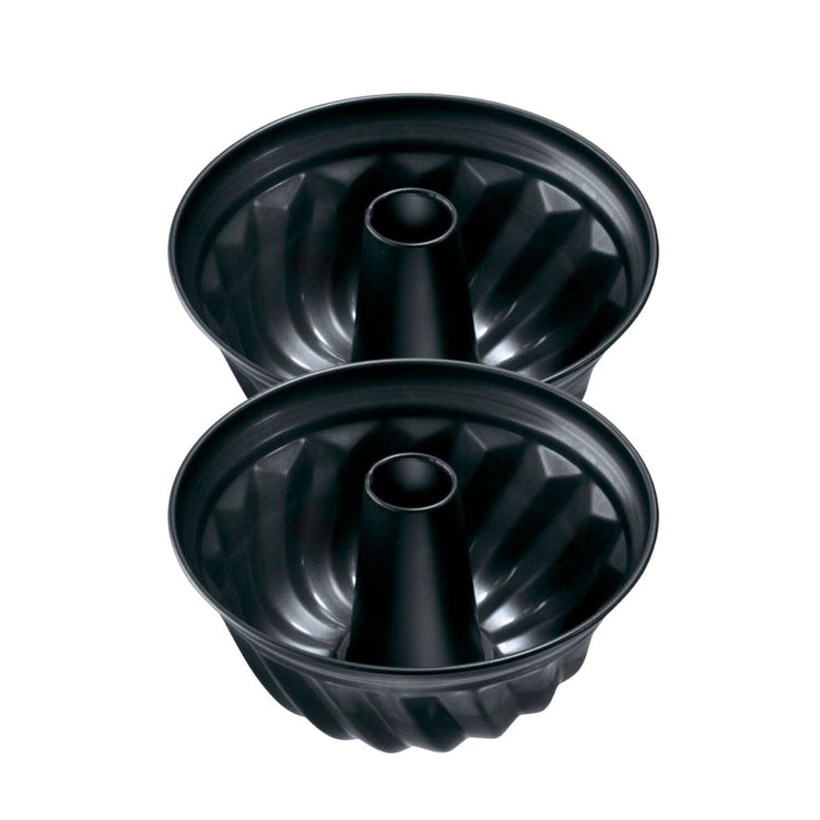 Ensemble de 2 Moules à kouglof 25 cm Zenker Black Metallic