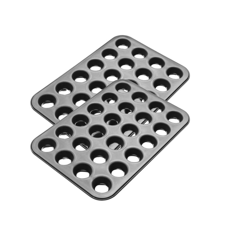 Ensemble de 2 Moules à muffins de 24 empreintes 38 x 16 cm Zenker Black Metallic