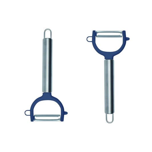 Set de 2 rasoirs à légumes en plastique et inox Fackelmann Elemental