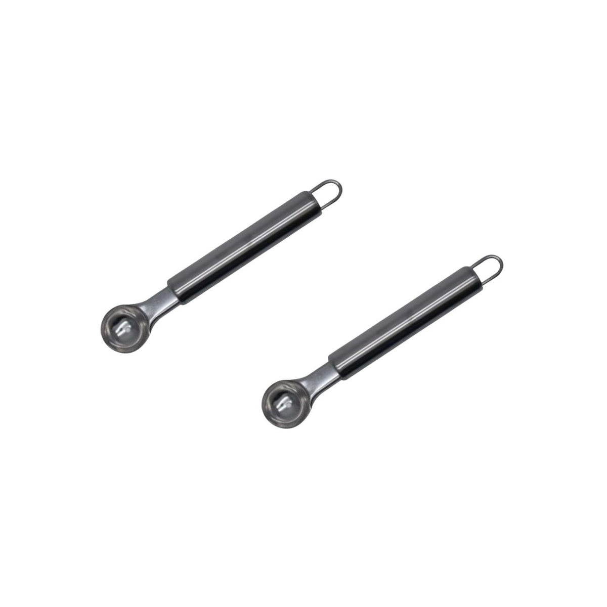 Set de 2 ustensiles de cuisine cuillère à melon en inox Fackelmann Elemental