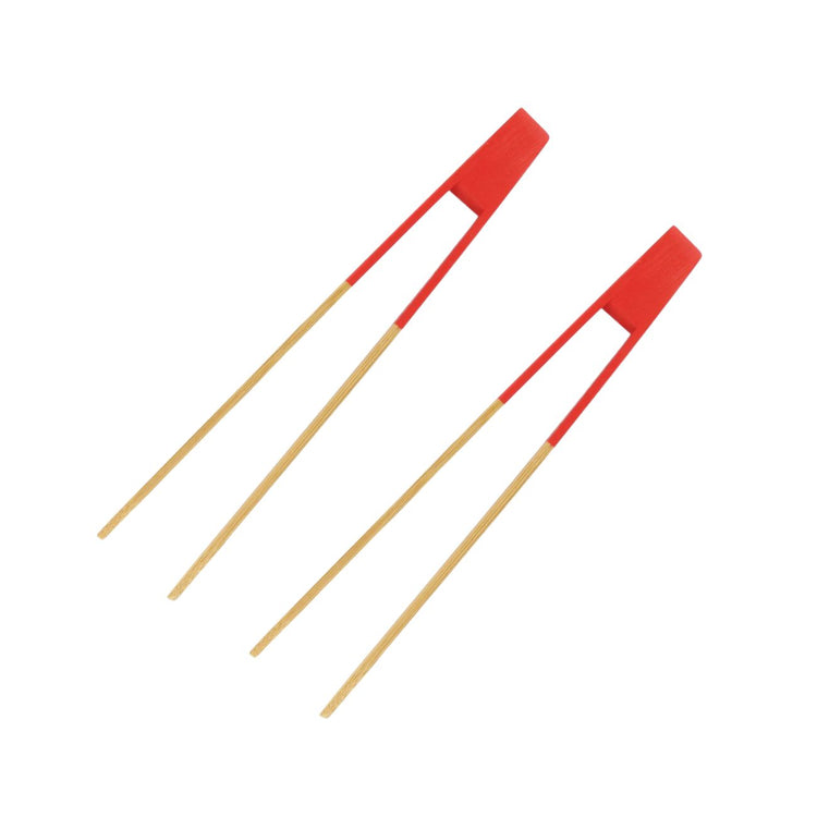 Set de 2 ustensiles de cuisine pince cuisine en bois Fackelmann Boisselerie