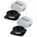 Lot de 2 moules à gâteaux 23 cm en acier Zenker Bake Click and Go
