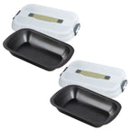 Lot de 2 moules à gâteaux rectangulaires 34/24,5 cm en acier Zenker Bake Click and Go