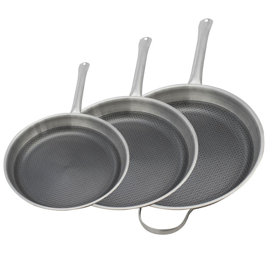 Lot de 3 Poêles Elo Relief Solutions 24, 28 et 32 cm sans PFAS