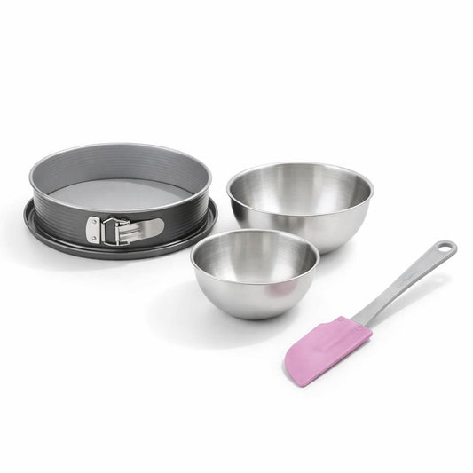 Set de 4 ustensiles de pâtisserie moule à gâteaux 2 bols et spatule pâtisserie Zenker Energy