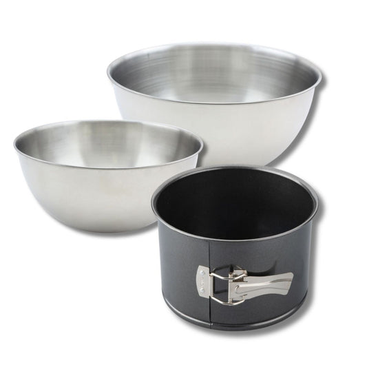 Set pâtisserie 1 moule à panettone 18 cm, 2 bols à mixer, 1 spatule Zenker