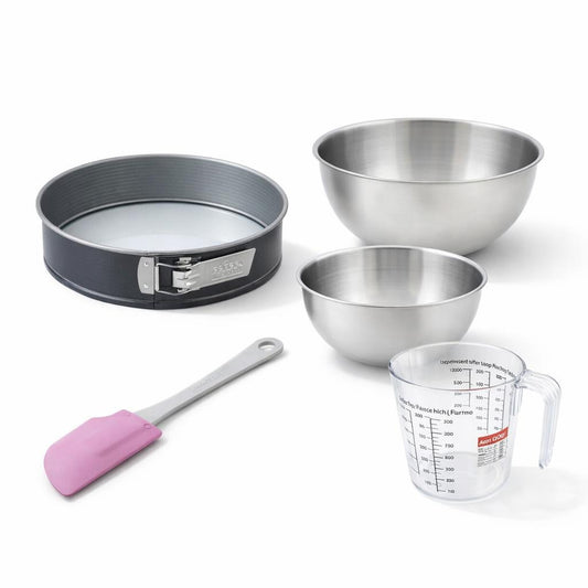 Set de 5 ustensiles de pâtisserie moule à gâteaux bol spatule et verre doseur Zenker Energy