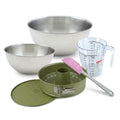Set de 5 ustensiles de pâtisserie moule à manqué 2 bols spatule et verre doseur Zenker Green Vision