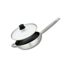 Poêle wok 28 cm avec revêtement céramique sans PFAS et son couvercle Elo