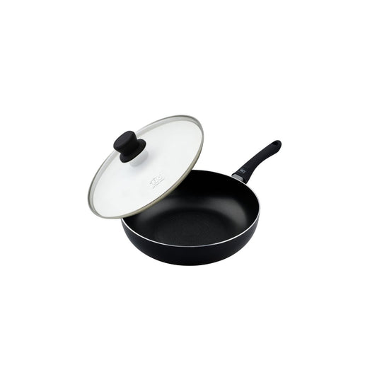 Poêle wok en aluminium avec couvercle en verre 20 cm Elo Smart life