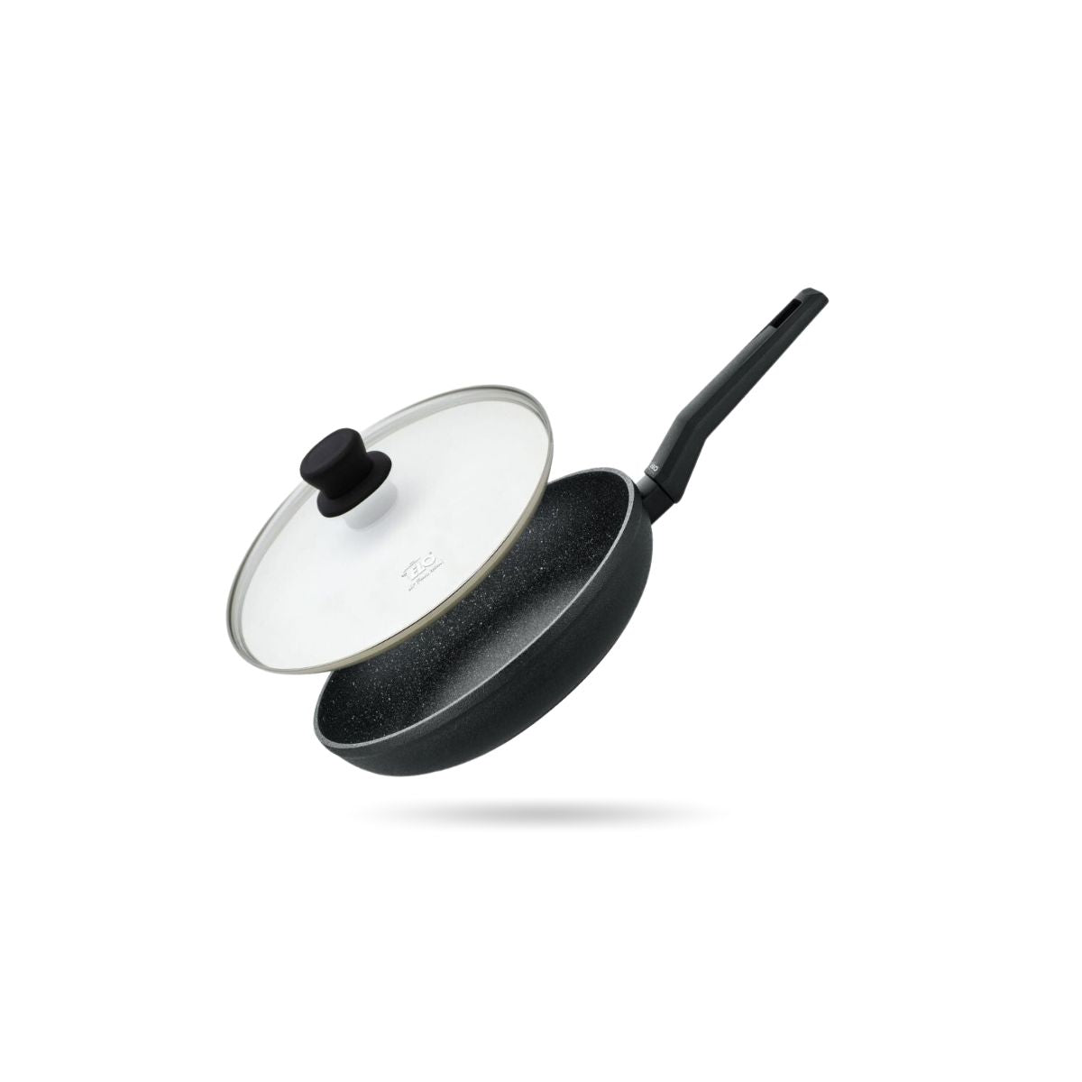 Lot de poêle à frire en aluminium et couvercle 20 cm Elo Granit Solution