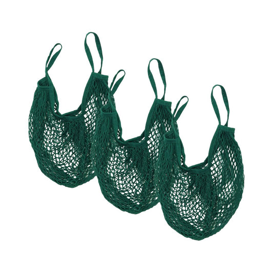 Lot de 3 sacs à provisions type filet de course Fackelmann Nature