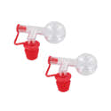Lot De 2 Bouchons Doseurs 'As Des As' - 2 Cl, Monture Plastique Rouge - 5