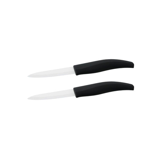Lot de 2 couteaux de cuisine avec lame en céramique de 7,5 cm Nirosta Céramique