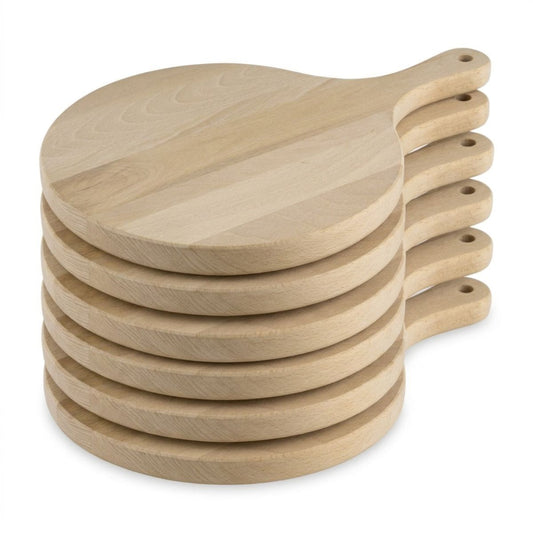 6 planches à pizza 30 cm en bois Fackelmann Boissellerie