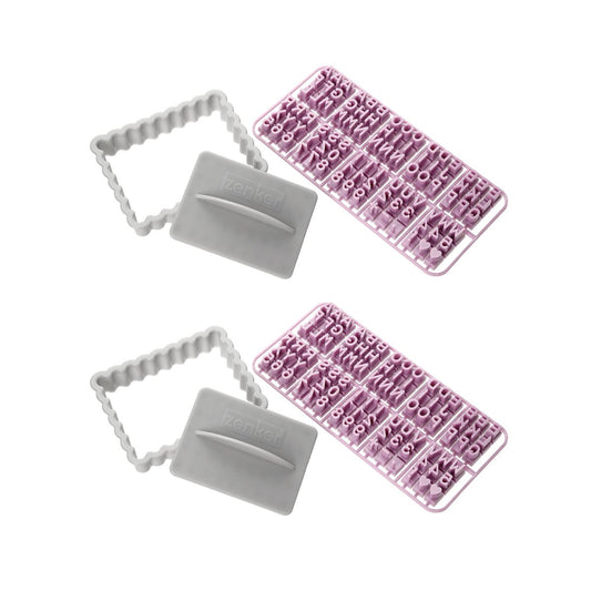 Lot de 2 tampons alphabet pour biscuit Zenker Smart Pastry