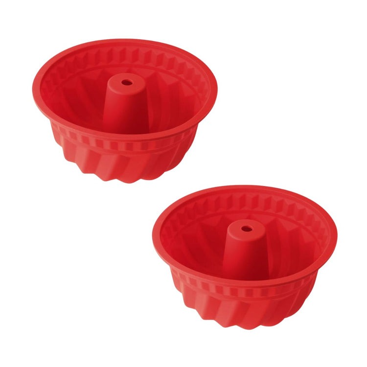 Lot de 2 moules à kouglofs en silicone 21,5 cm Dr. Oetker Flexxibel Love