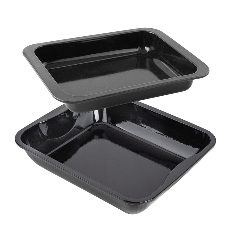 Lot de 2 plats à four rectangulaires 40 x 34 cm et 33 x 25 cm Zenker Special Cooking