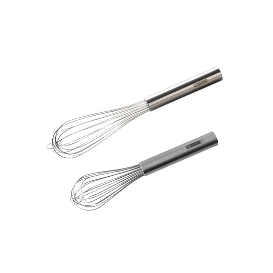 Lot de 2 fouets de cuisine ou de pâtisserie en inox 25 cm et 30 cm FM Professional Pâtisserie