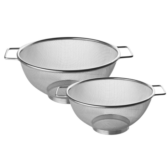 Set de 2 passoires inox 20 cm et 26 cm Fackelmann