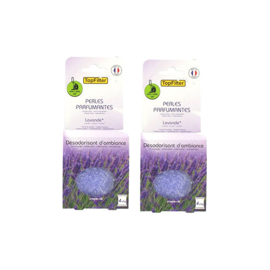 Lot de 2 x 4 Sachets de granulés de parfum pour aspirateur à l'odeur Lavande TopFilter