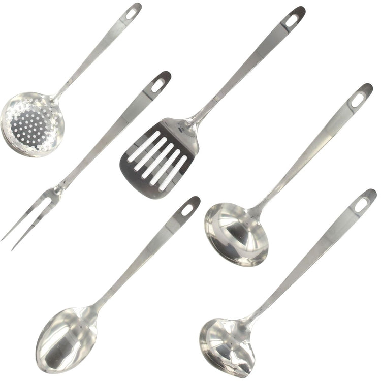 Ensemble ustensiles de cuisine 6 pièces inox Fackelmann Oxford