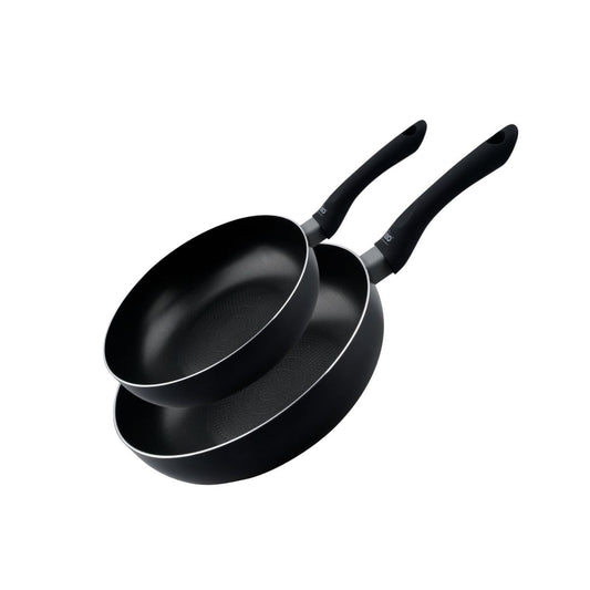 Set de 2 woks de cuisine 20 cm et 28 cm avec fond en nid d'abeille et doseur d'huile Elo Smart Life