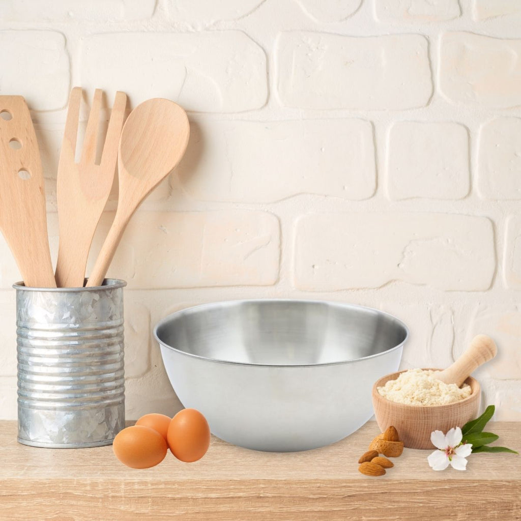 Ensemble de 2 Bols à mixer en inox de 20,5 cm de diamètre Fackelmann Basic