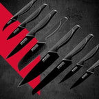 Set de 2 couteaux à pain dentelé en inox Nirosta Black Edition