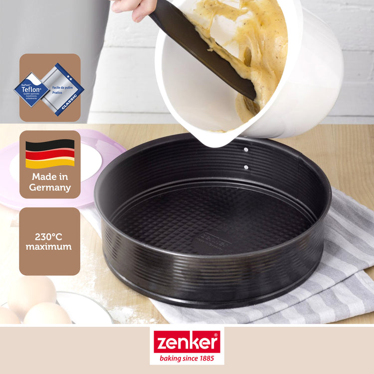 Ensemble de 2 Moules à manqué à charnière 24 cm Zenker Black Metallic