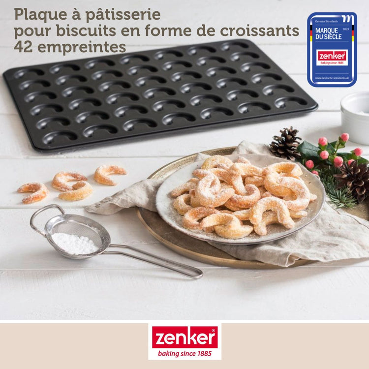 Ensemble de 2 Moules pour 84 petits croissants 42 x 32 cm Zenker Special Creative