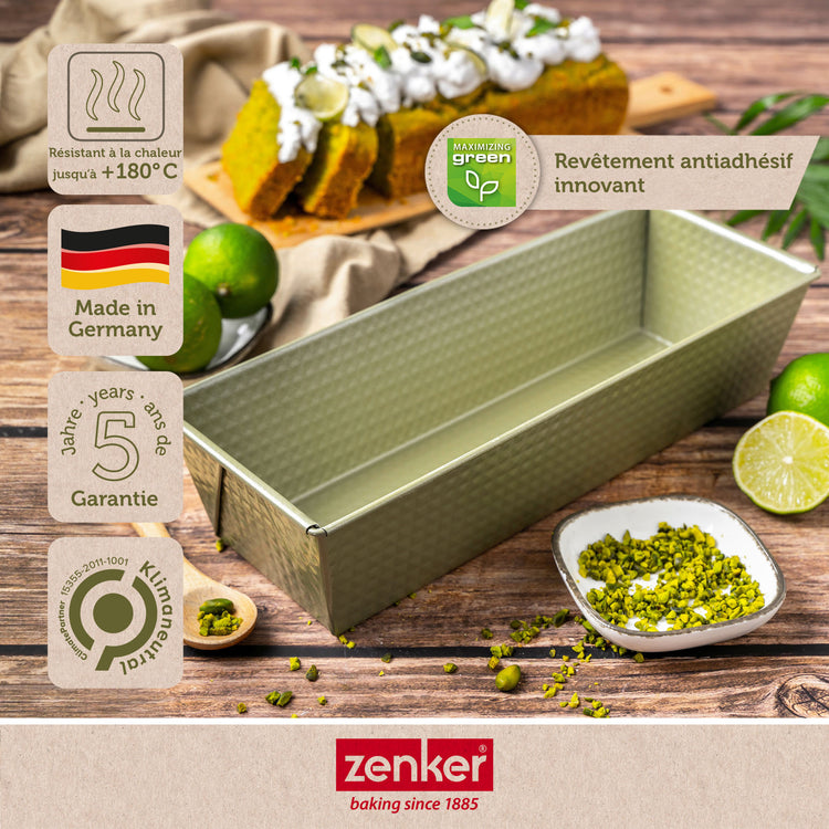 Ensemble de 2 Moules à cake vert 30 cm Zenker Green Vision