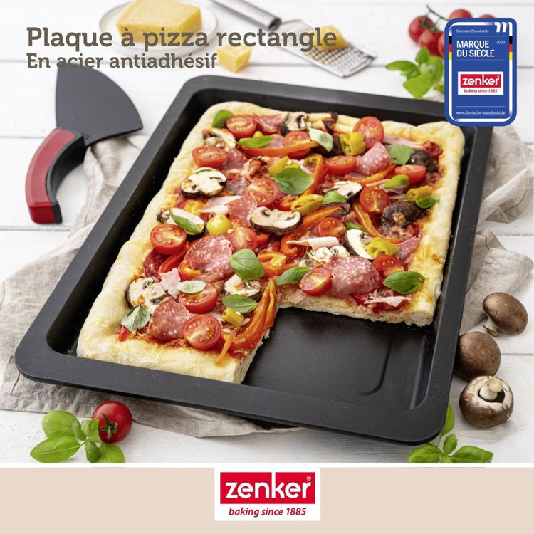 Ensemble de 2 Plaques à pizza rectangulaire 42 x 29 cm Zenker Spécial Countries