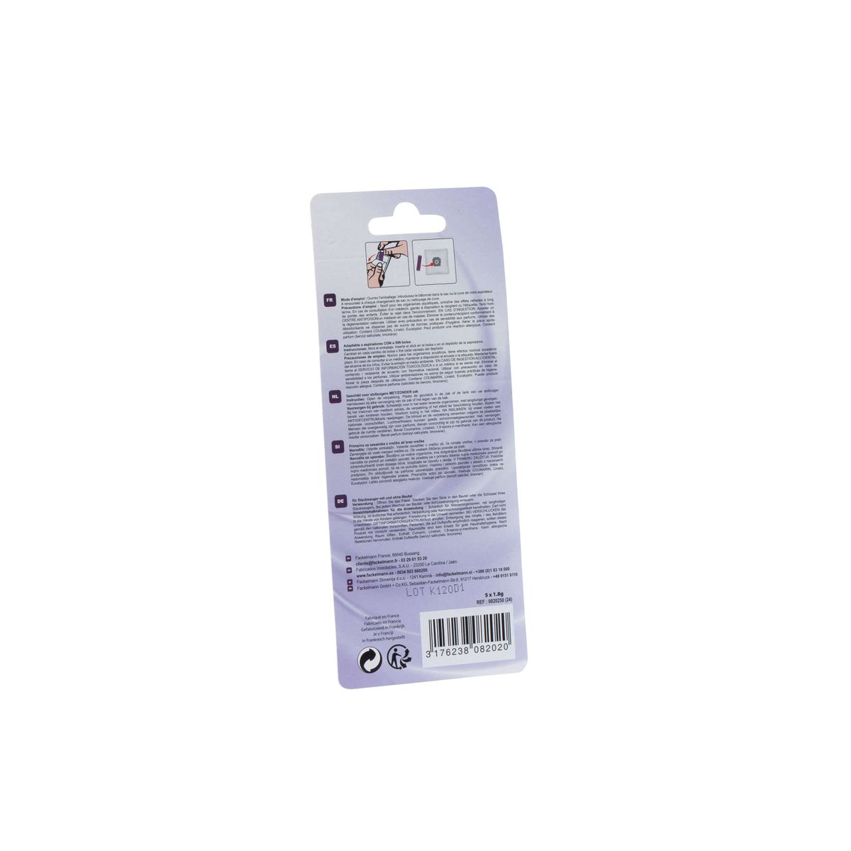 Lot de 5 parfums pour aspirateur senteur lavande TopFilter