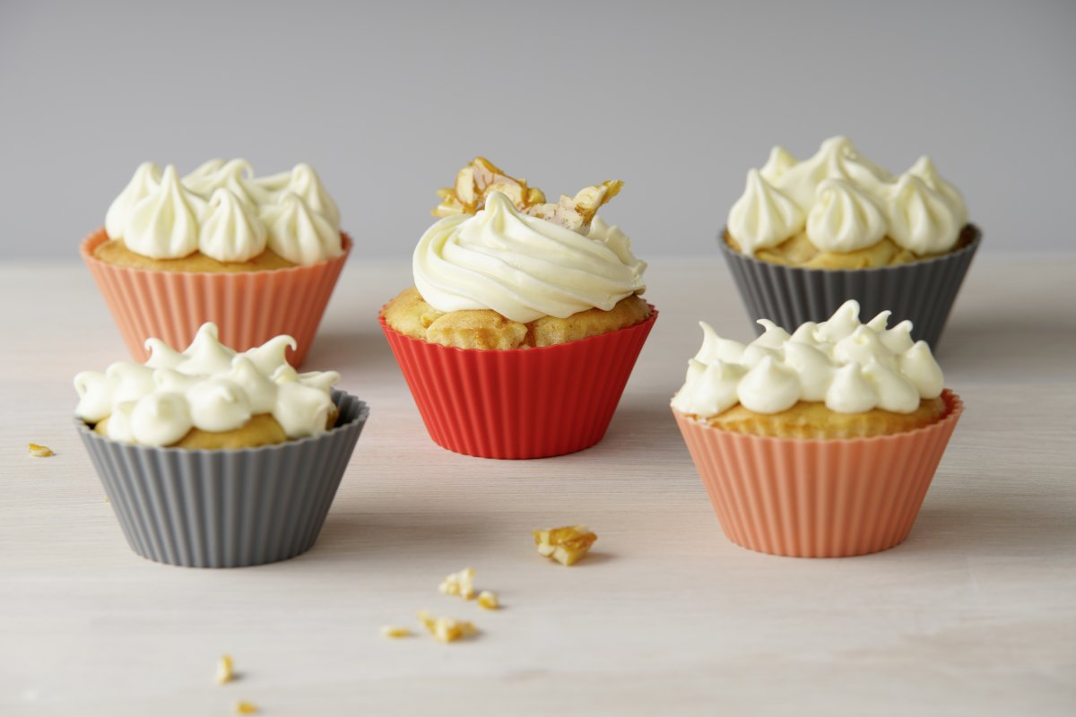 Lot de 12 caissettes muffins en silicone Dr. Oetker Flexxibel Love