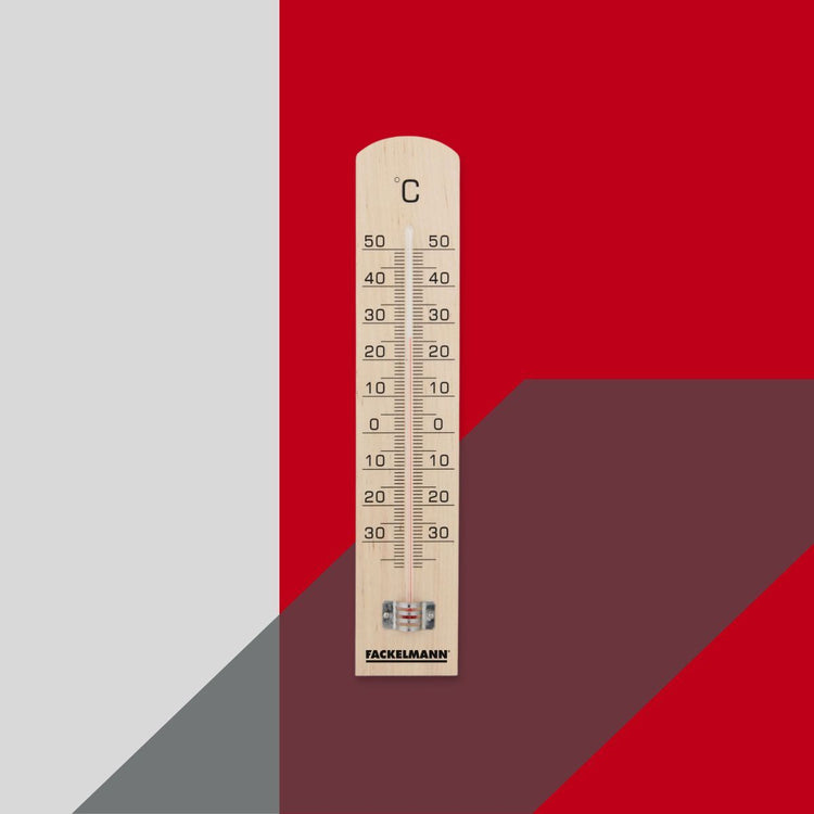 Thermomètre intérieur et extérieur en bois Fackelmann Tecno