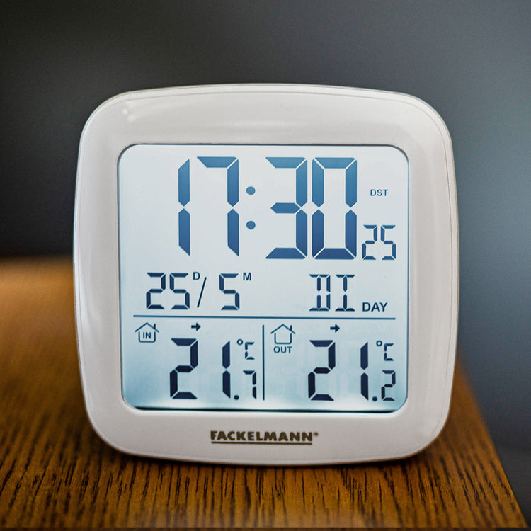 Thermomètre numérique radio-réveil Fackelmann Tecno