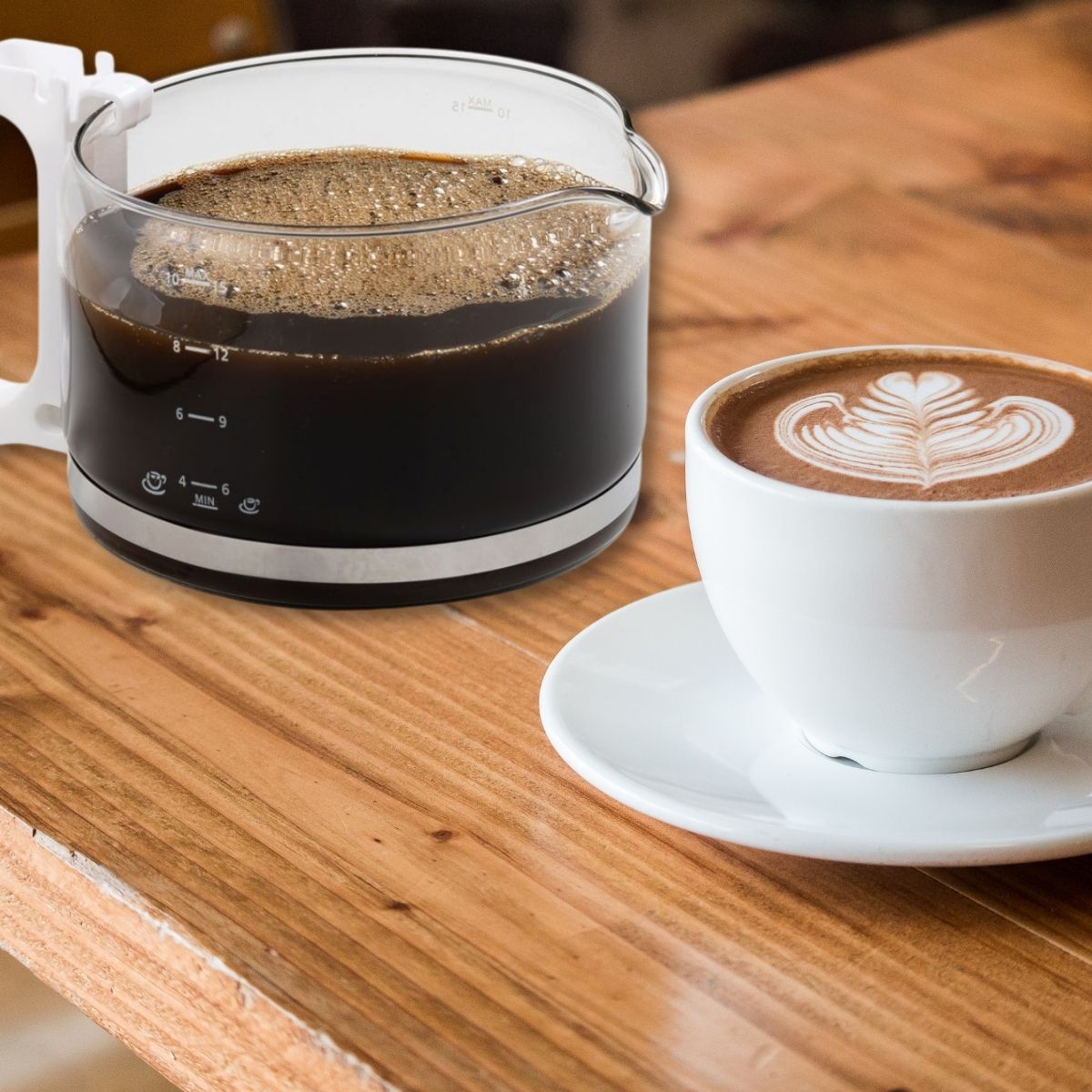 Verseuse à café compatible avec la cafetière Philips Confort blanche Fackelmann