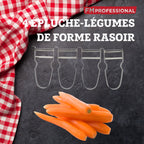 Lot de 4 éplucheurs à légumes FM Professional