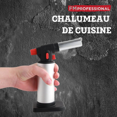 Chalumeau De Cuisine Fackelmann - Pour Flamber, Caraméliser, Gratiner - Flamme Réglable Et Sécurité Enfant - 8