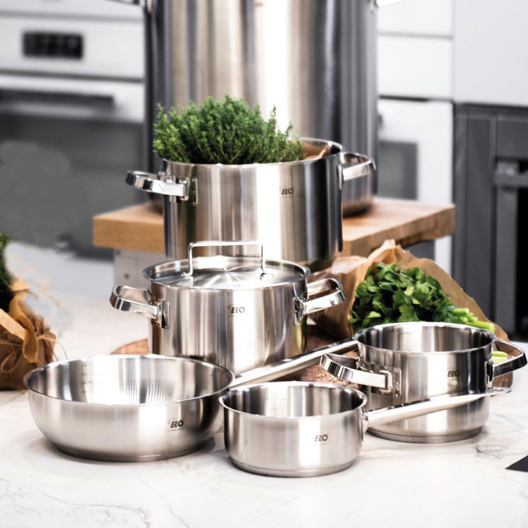 Casserole en inox 20 cm de 2,2 litres Elo Profi Cuisine