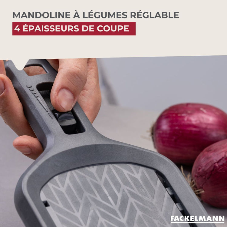 Mandoline réglable 4 hauteurs Fackelmann