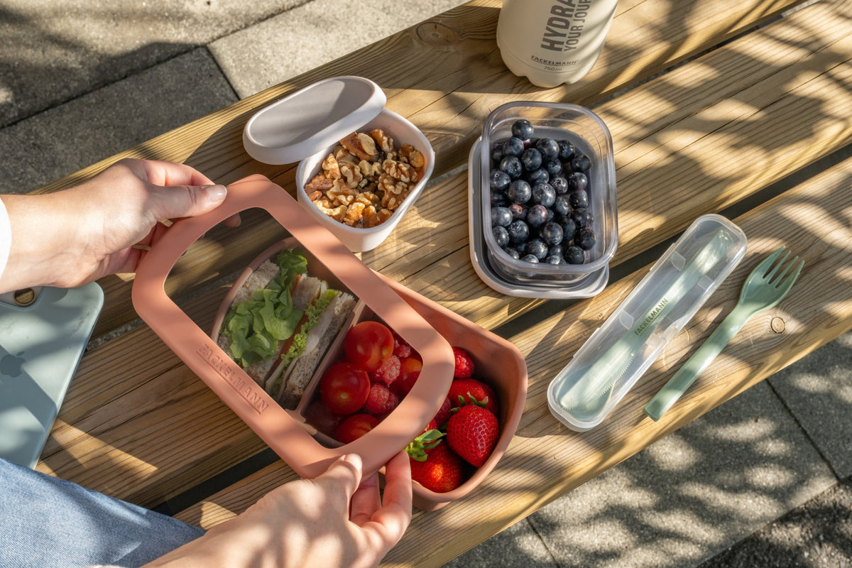 Lunchbox Terracotta à compartiment réglable 1 litre sans BPA Fackelmann Storage