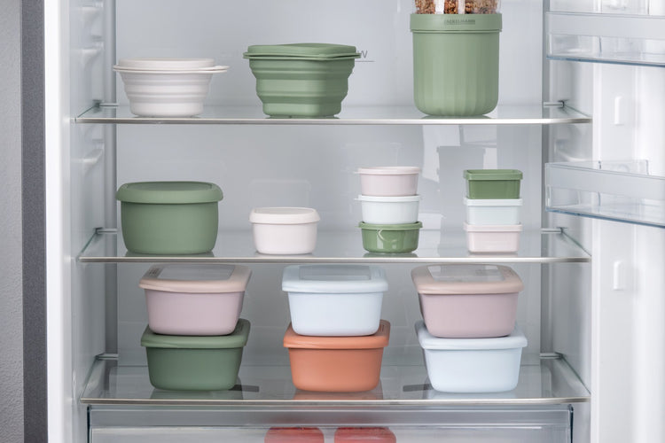 Boite à Snacks Pliable en Silicone Blanc Fackelmann Storage