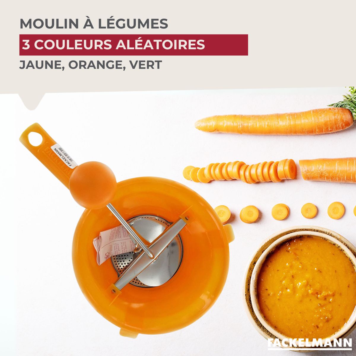 Moulin à légumes plastique 19 cm Fackelmann Handmade Tradition