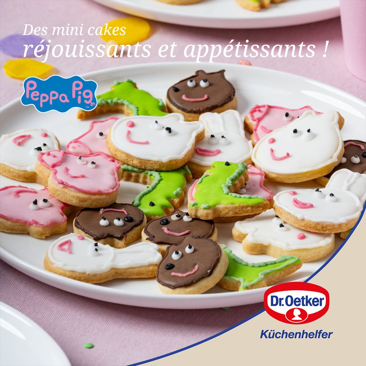 Moule mini cakes silicone Dr. Oetker Peppa Pig
