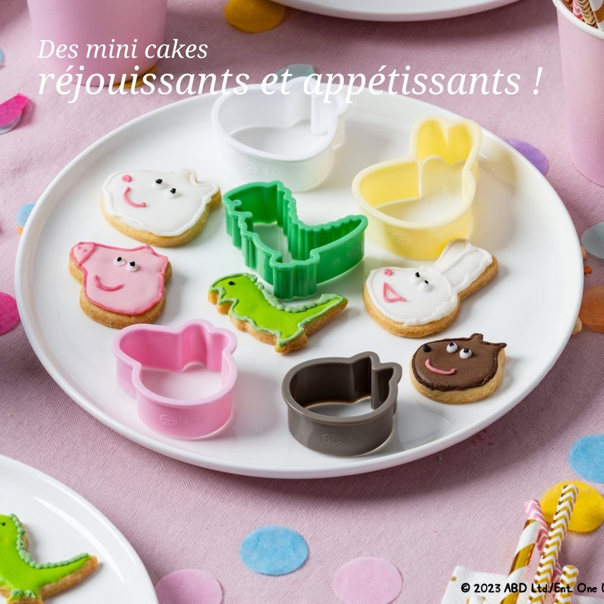 5 emporte-pièces pour enfants Dr. Oetker Peppa Pig